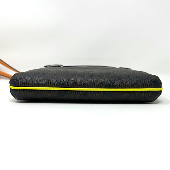 Coach Mini Rowan File Bag In Colorblock Signature Canvas Brown Iris Multi CL671 - Picture 7 of 9